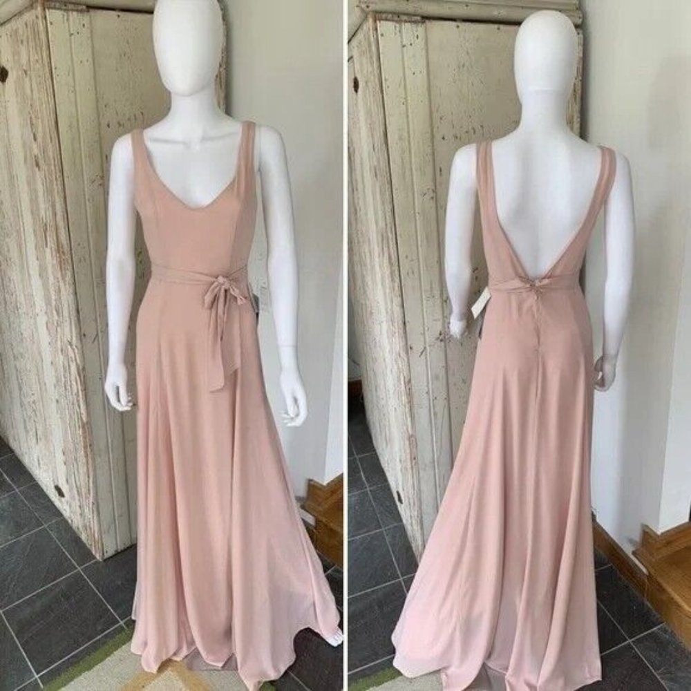 SHOW ME YOUR MUMU PINK BRIDESMAID TIE BACK DRESS - Picture 2 of 12